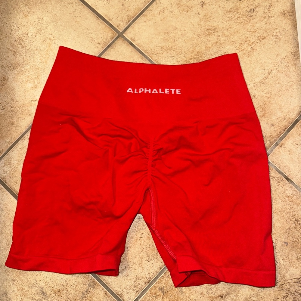 Alphalete Women's Red Shorts